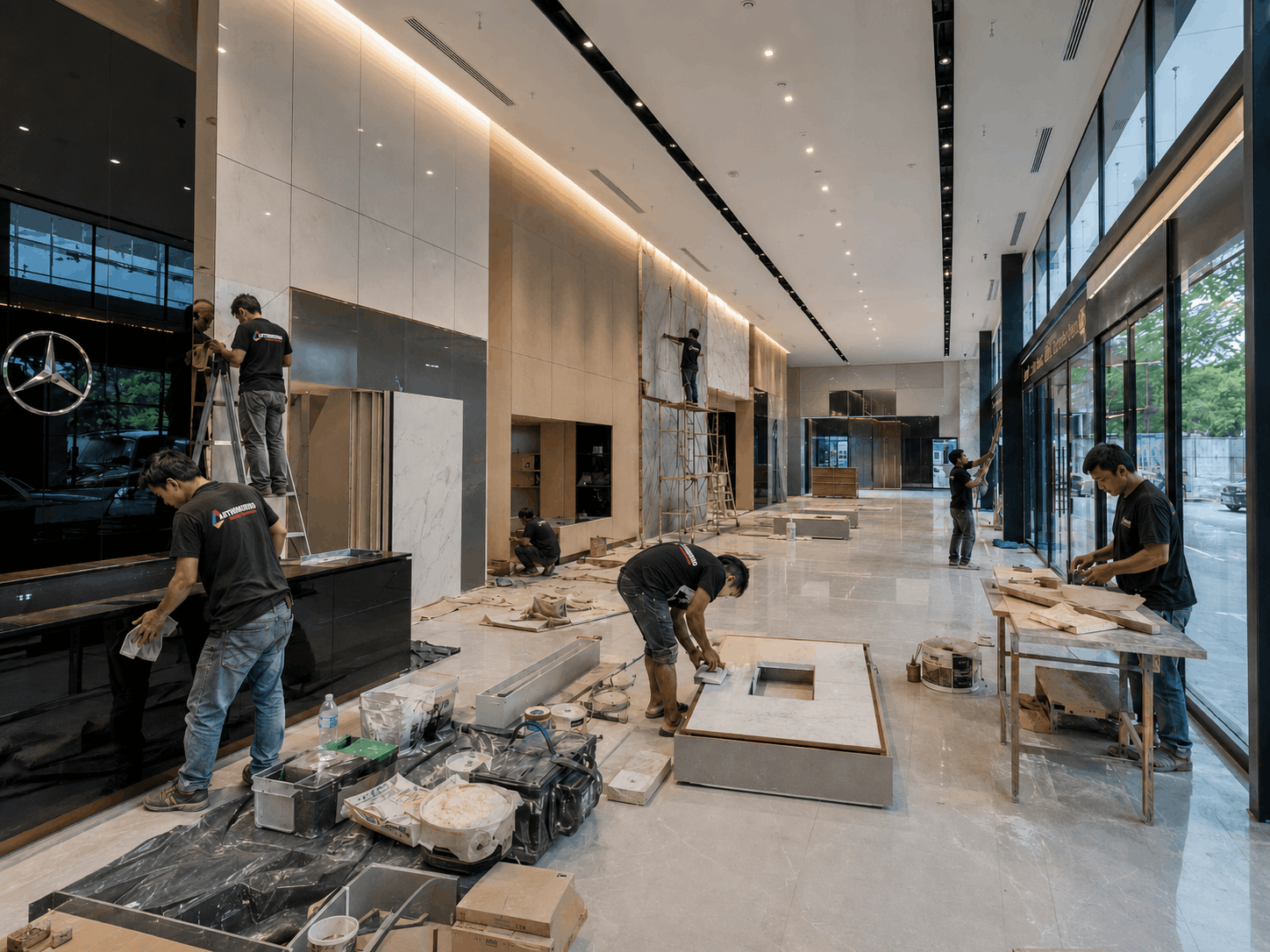 Upgrade showroom dengan konsep interior premium