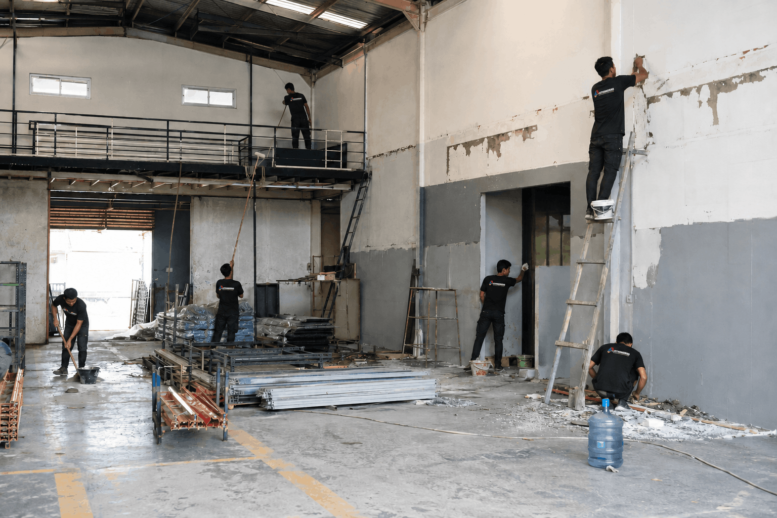 Renovasi gudang untuk ruang kerja yang lebih optimal